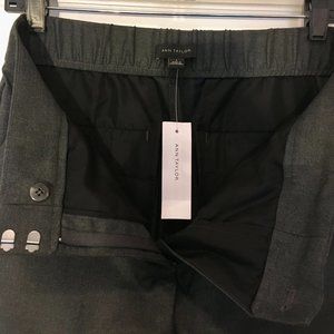 Ann Taylor High-Waist Ankle Pant Dark Gray, size 6